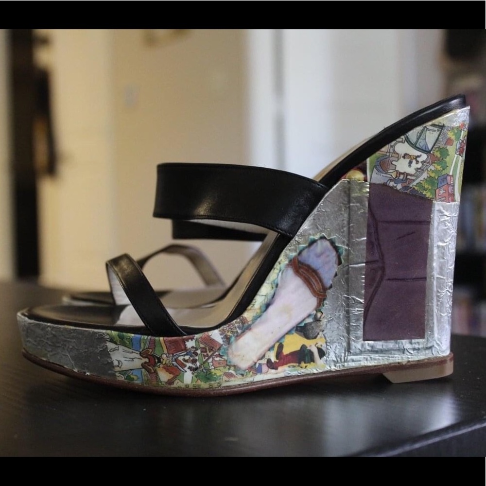 Vintage Christian Louboutin Trash Collection Wedge